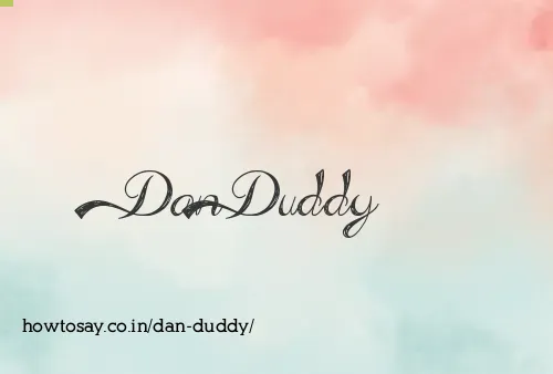 Dan Duddy