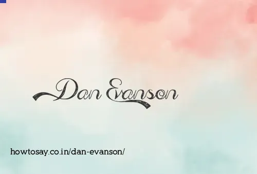 Dan Evanson