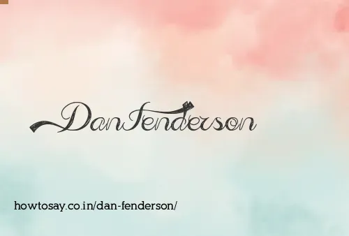 Dan Fenderson
