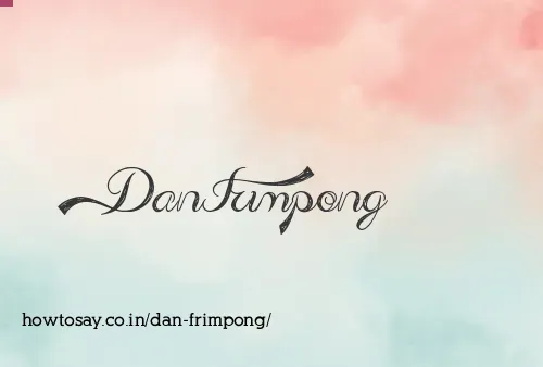 Dan Frimpong