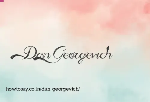Dan Georgevich