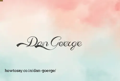 Dan Goerge