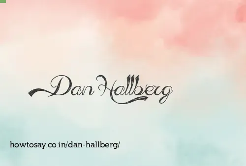 Dan Hallberg
