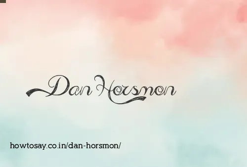 Dan Horsmon