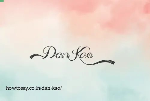 Dan Kao