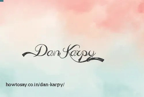 Dan Karpy