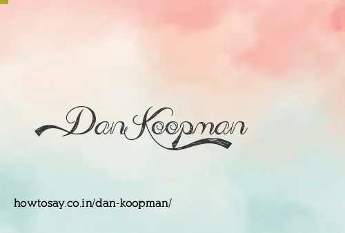 Dan Koopman