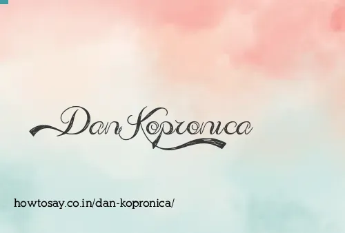 Dan Kopronica