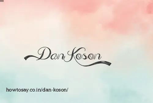 Dan Koson