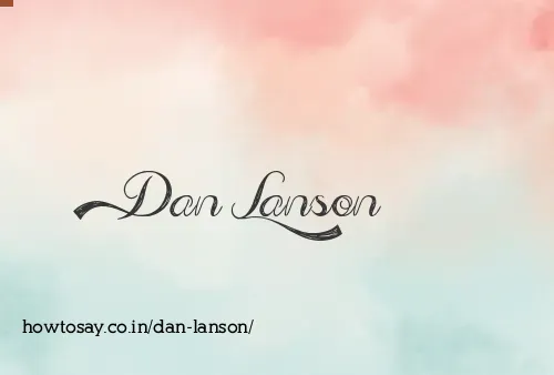 Dan Lanson