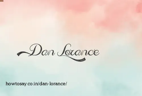 Dan Lorance