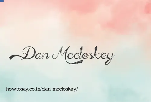 Dan Mccloskey