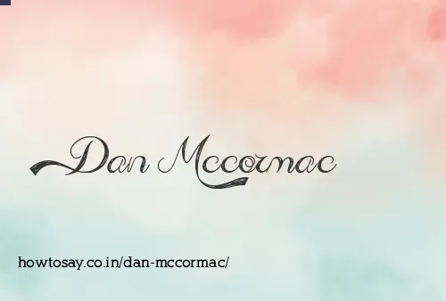 Dan Mccormac