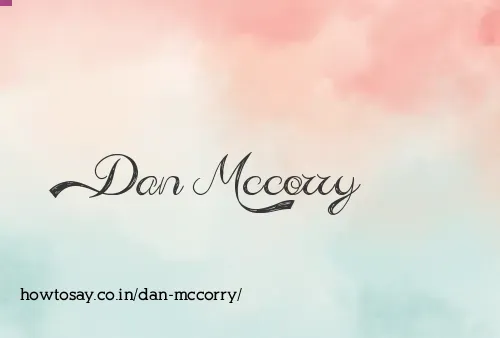 Dan Mccorry