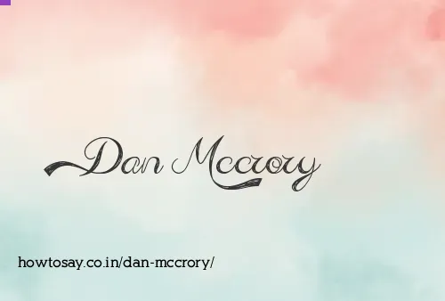 Dan Mccrory