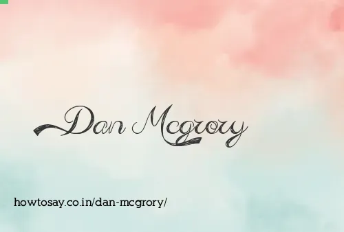 Dan Mcgrory