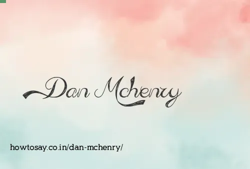 Dan Mchenry