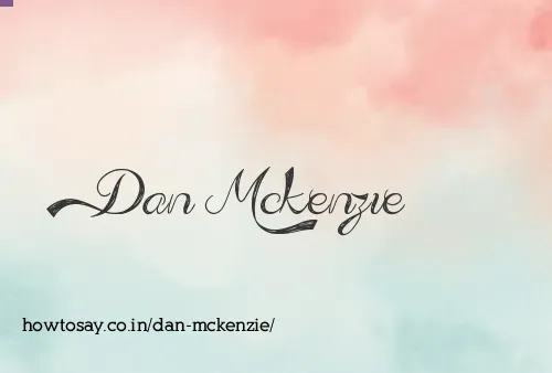 Dan Mckenzie