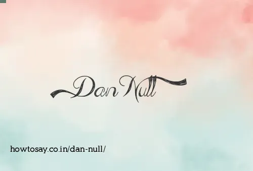Dan Null