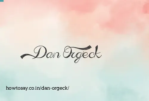 Dan Orgeck