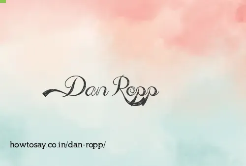 Dan Ropp