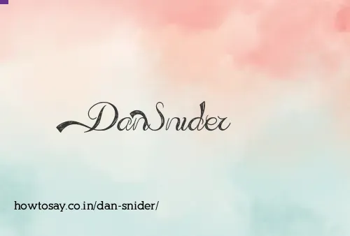 Dan Snider