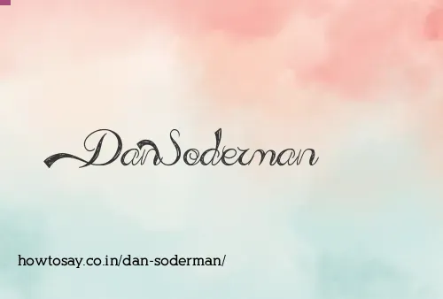 Dan Soderman