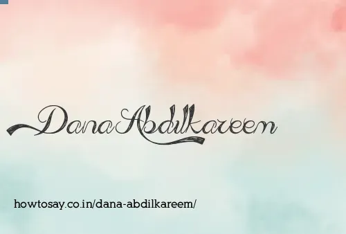 Dana Abdilkareem