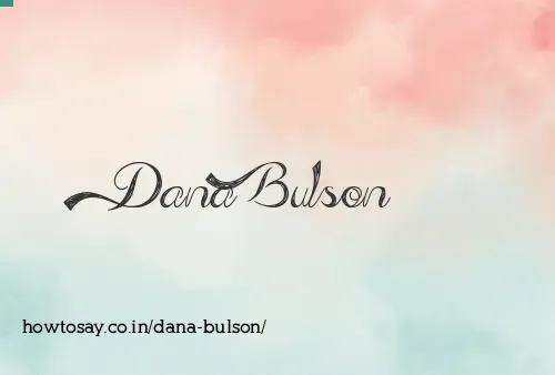 Dana Bulson