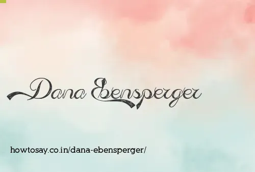 Dana Ebensperger