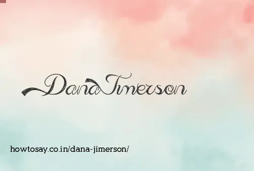Dana Jimerson