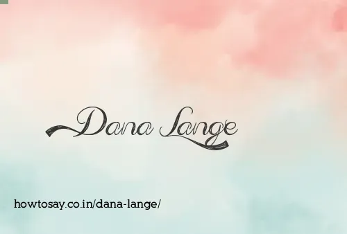 Dana Lange
