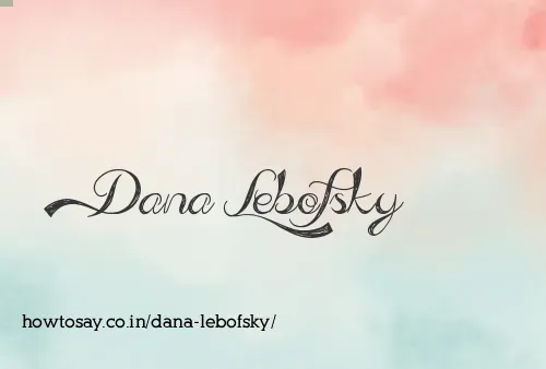 Dana Lebofsky