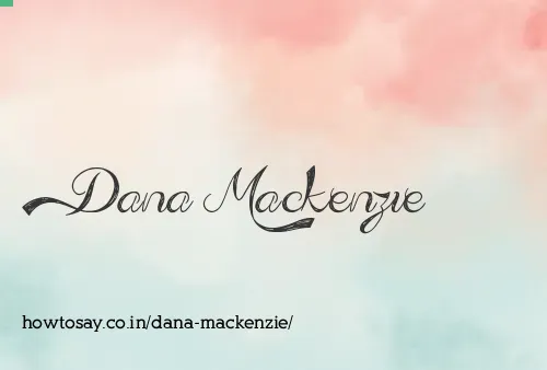 Dana Mackenzie