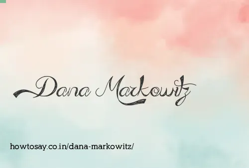 Dana Markowitz