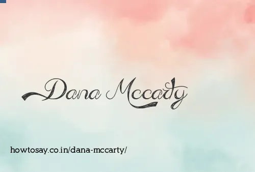 Dana Mccarty