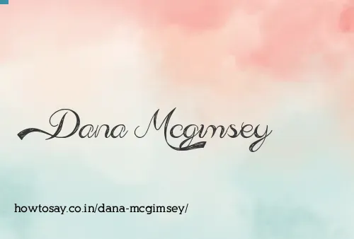 Dana Mcgimsey
