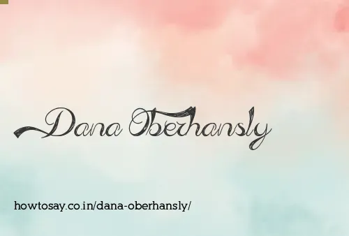 Dana Oberhansly