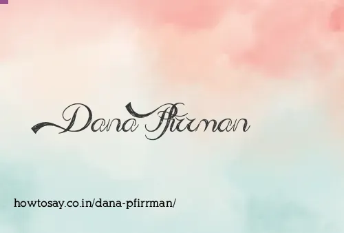 Dana Pfirrman