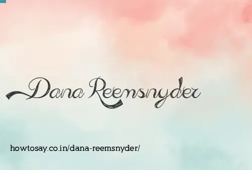 Dana Reemsnyder
