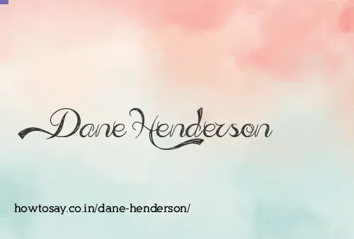 Dane Henderson