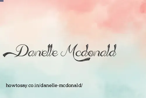 Danelle Mcdonald