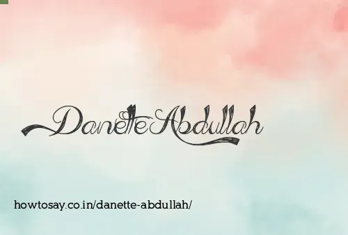 Danette Abdullah