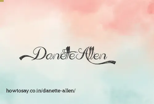 Danette Allen