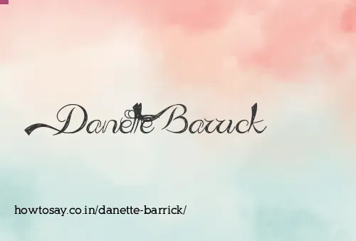 Danette Barrick