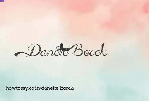 Danette Borck