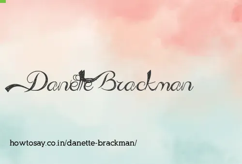 Danette Brackman