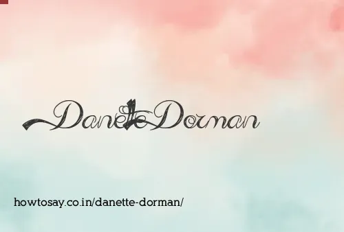 Danette Dorman