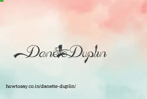 Danette Duplin