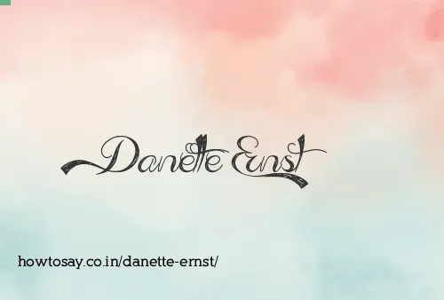 Danette Ernst